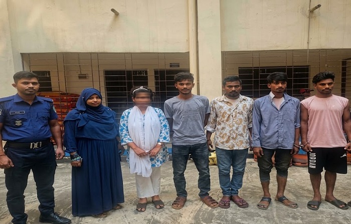 সিলেটে স্ত্রীকে পাচারকারীদের কাছে বিক্রি, স্বামীসহ গ্রেপ্তার ৪