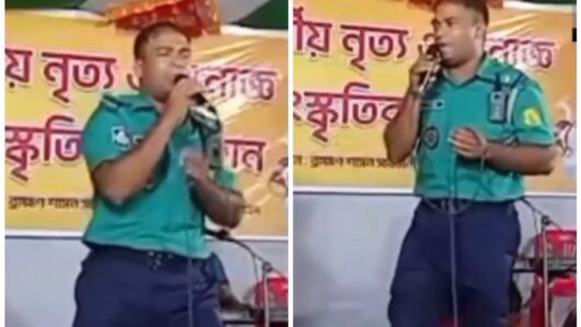 সিলেটে পূজামণ্ডপে গান গেয়ে শাস্তির মুখে পুলিশের এএসআই